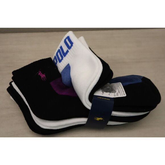 Polo Ralph Lauren Women's Assorted Color Size 9-11 Low Cut Mesh Socks 6 Pack - Picture 9 of 12